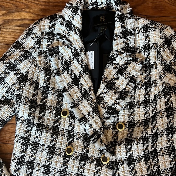 House of Harlow 1960 Jackets & Blazers - House of Harlow 1960 Black Tweed